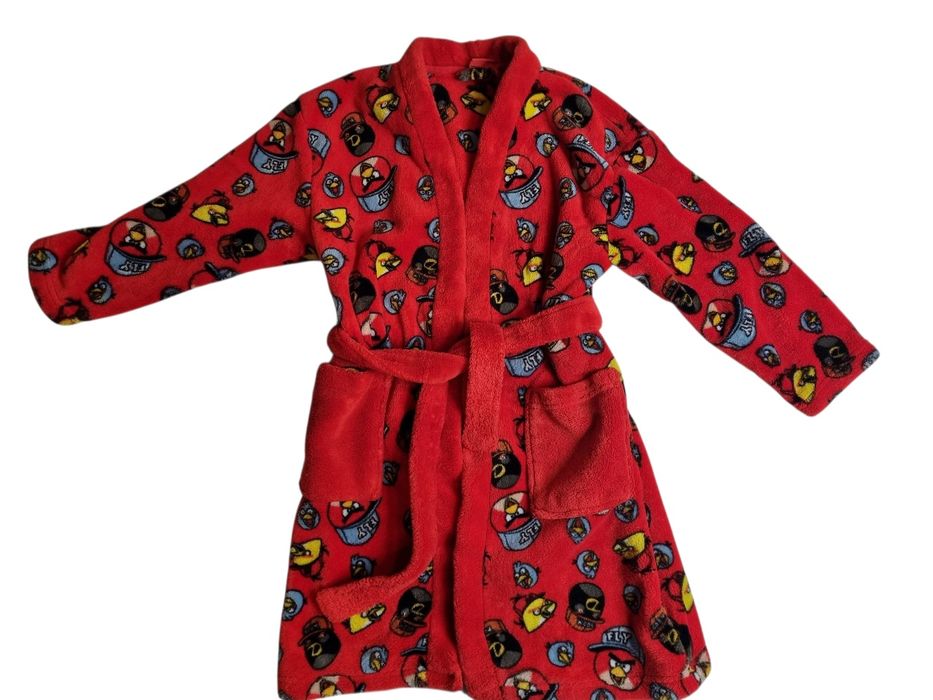 Czerwony szlafrok angry birds rozmiar 128 cm