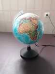 Globo, mapa com cores