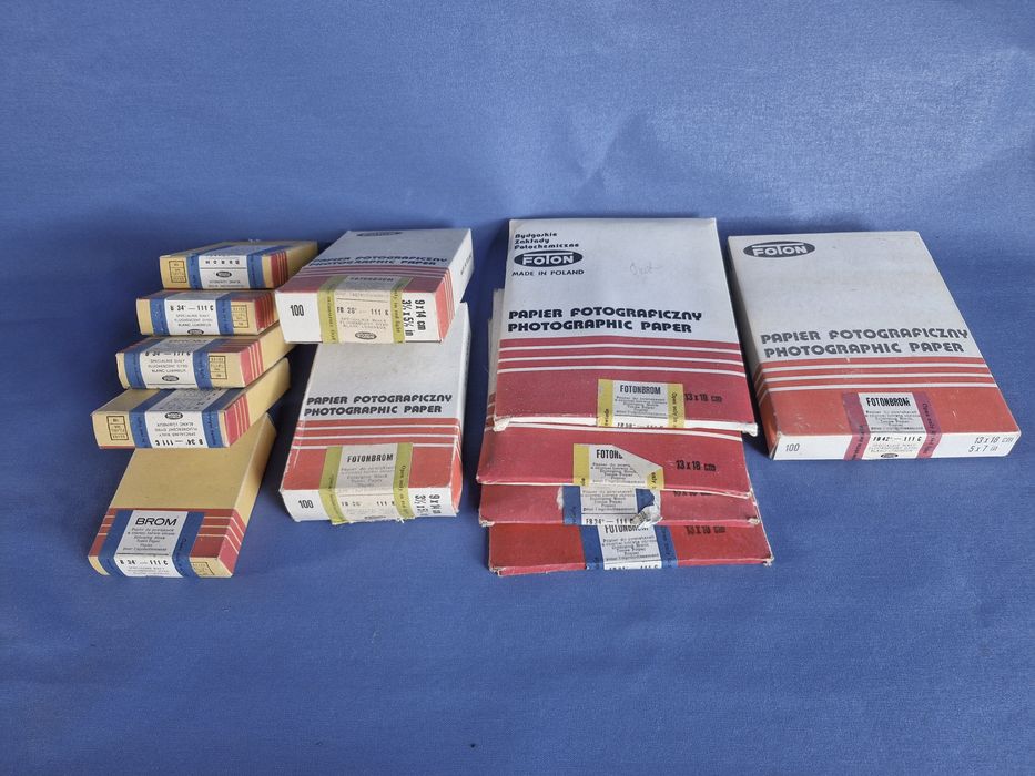 Stary Papier Fotograficzny PRL