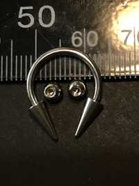 kolczyk w kształcie podkowy piercing 12mmx1.6mm stal 316l