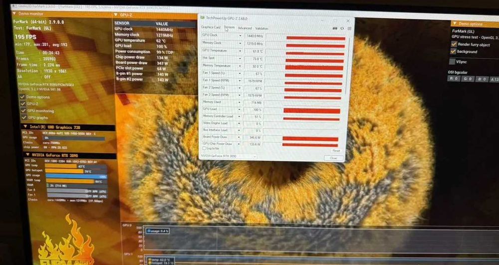 Видеокарта Tuf gaming rtx 3090 24gb