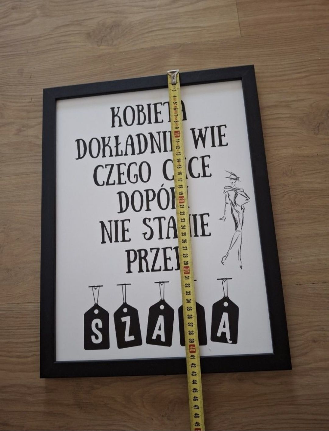 Obraz na ścianę z napisem