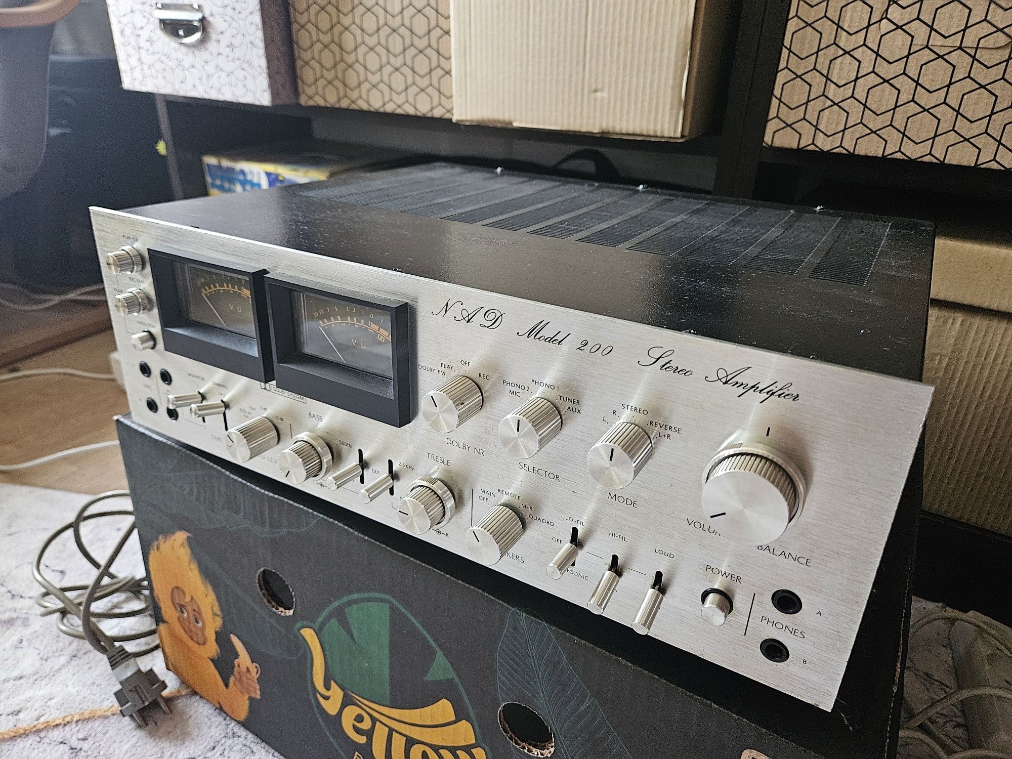 Vintage wzmacniacz NAD model 200 + kolumny CAT 2000 + audio bluetooth