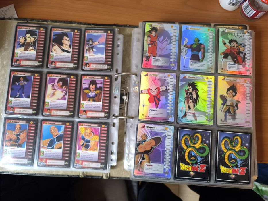 Karty Dragon Ball Z CCG SCORE niemal kompletna Saiyan saga 1-246