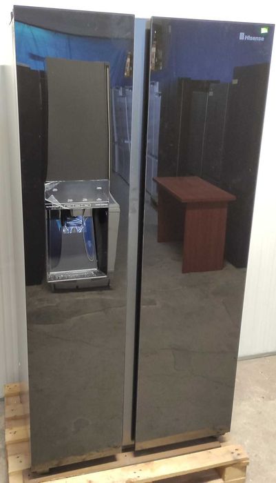 Lodówka Hisense RS694N4GBE SidebySide NoFrost Kostkarka OUTLET 1JG2