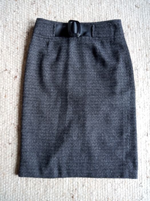 Ciepła ołówkowa spódnica midi z wełną/quiosque