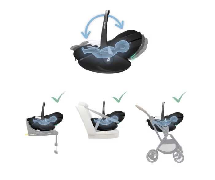 Maxi Cosi Pebble 360 Pro 2 + baza FamilyFix 360 Pro