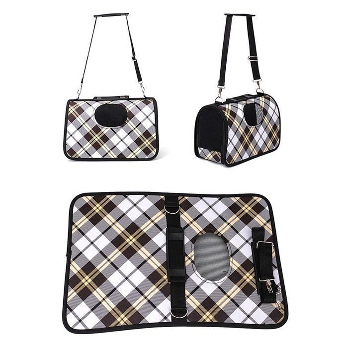 Torba transportowa dla kota transporter na ramie biały