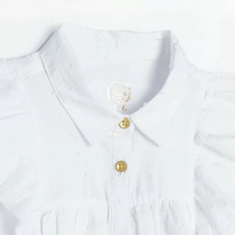 Біла блуза для дівчинки садочок/школа, Cool Club by SMYK 116 р