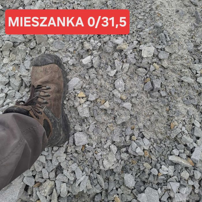 Kruszowo tłuczeń kliniec mieszanka 0/31.5 0/63