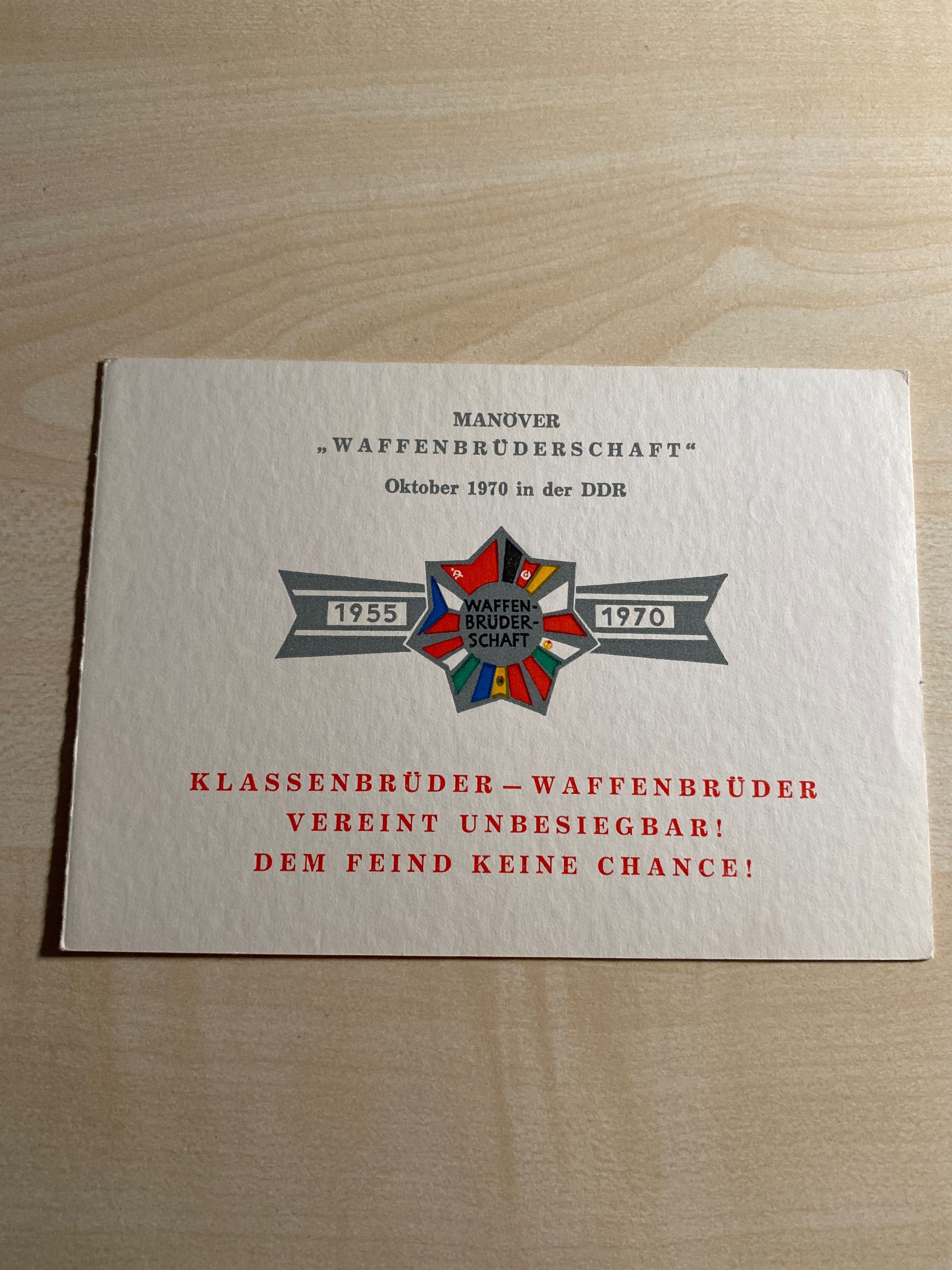 Heinz Hoffmann minister obrony NRD autograf