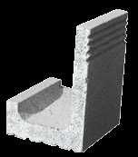 Strop TERIVA 4,0/1, stal, belit, bloczki betonowe, styropian