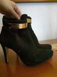 Botas pretas camurça e pele samelli 38