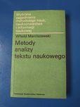 Witold Marciszewski Metody analizy tekstu naukowego