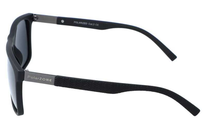 Okulary przeciwsłoneczne z polaryzacją UV400 męskie czarne ETUI GRATIS
