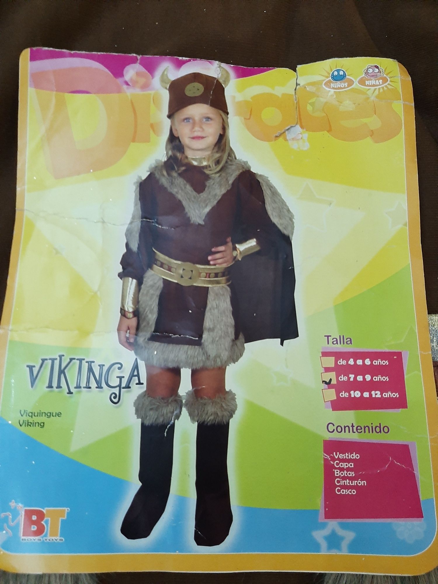 Disfarce criança viking