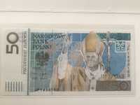 7 szt banknotów 20 i 50 zł w folii bankowej.