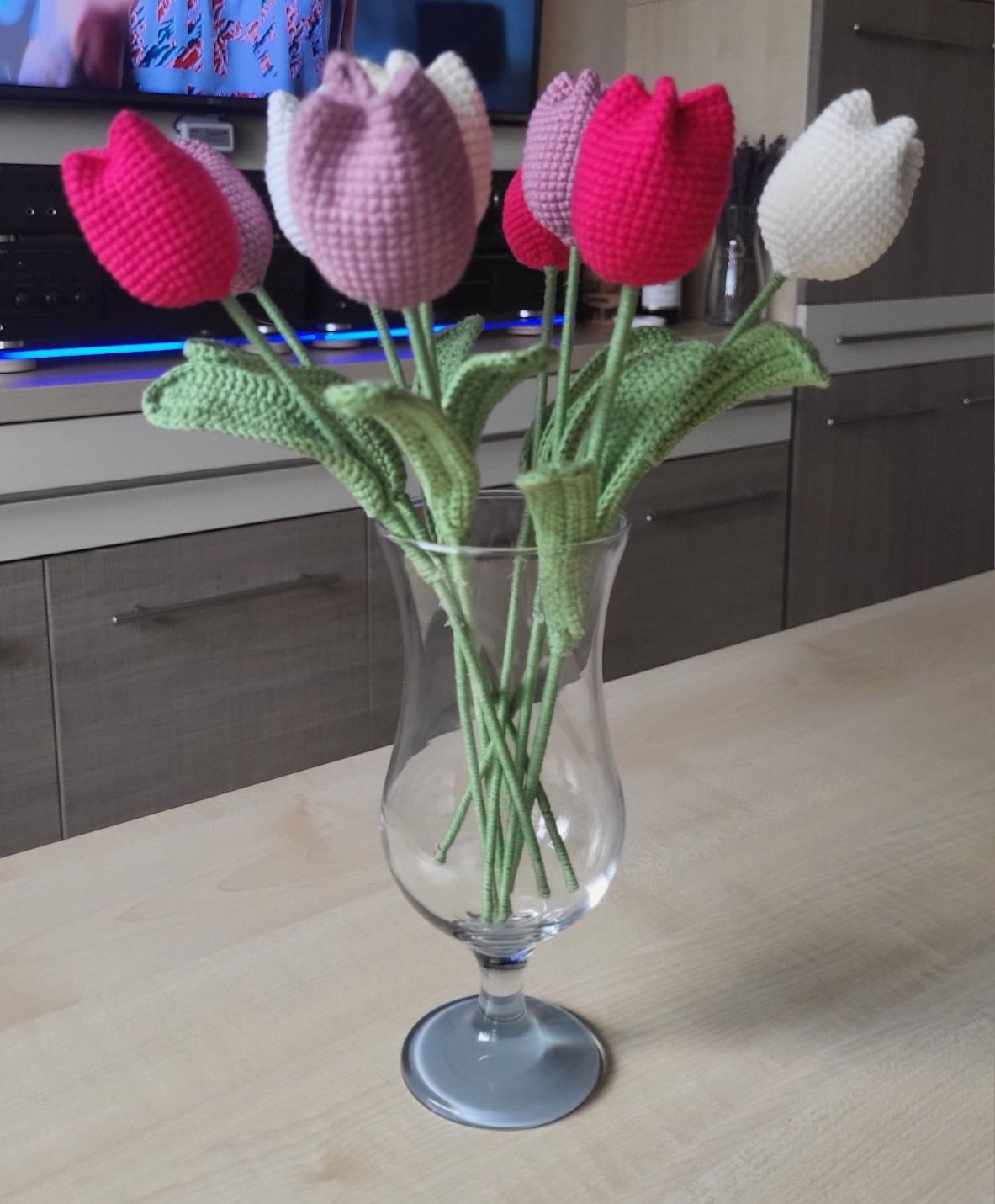 Komplet tulipan z lawendą