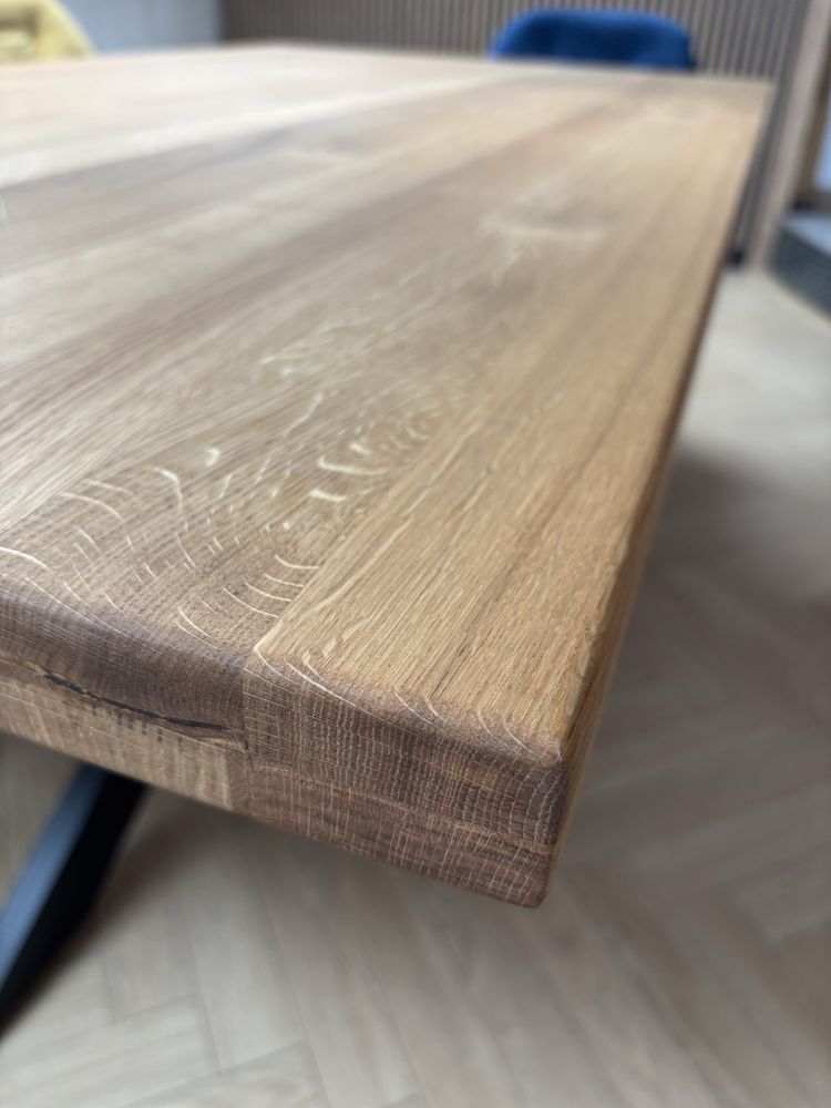 Stół dębowy LOFT 180x100 + dostawki 2x40 łóżko stół z dostawkami