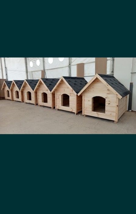 Buda dla psa ocieplana solidna każdy wymiar Owczarek nowa heblowana