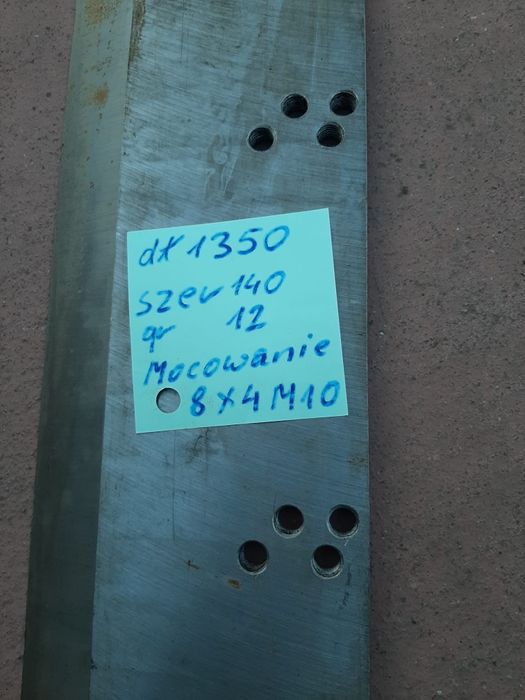 Noże do gilotyna, łupaka. luparka rebak sieczkarnia rozdrabniacz prasa