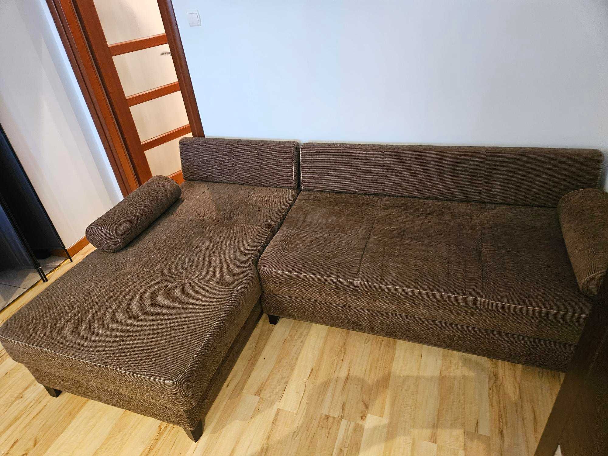 Sofa kanapa narożnik rozkładana z pojemnikiem na pościel