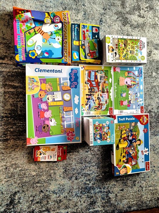 Zestaw puzzli 3+ Peppa, Strażak Sam, Czuczu