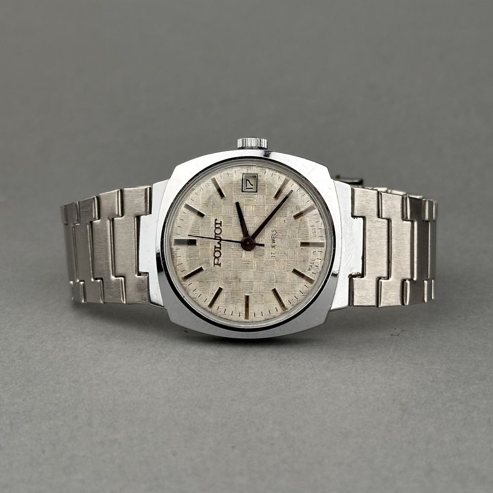 Zegarek vintage Poljot – radziecki | mechaniczny | giloszowana tarcza