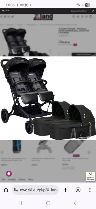 Wózek dla bliźniaków X-lander.