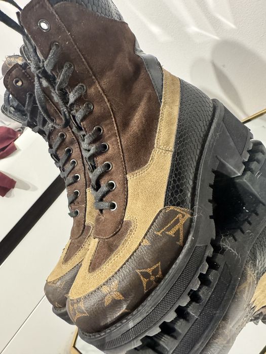 Botki trapery w stylu Louis Vuitton