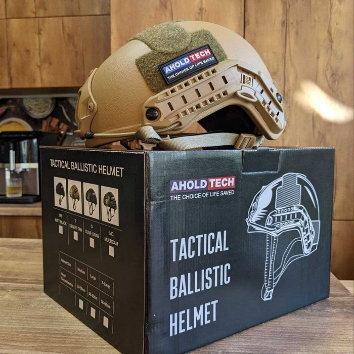 Офіційний Балістичний Шолом Ahold Tech - KEVLAR клас 3-А