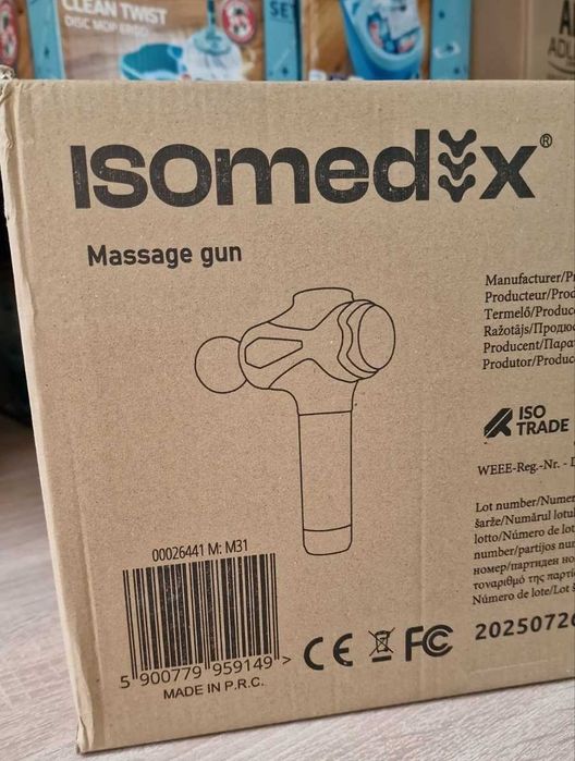 Пістолет масажер ударний перкусійний масажер для тіла шиї ніг та рук