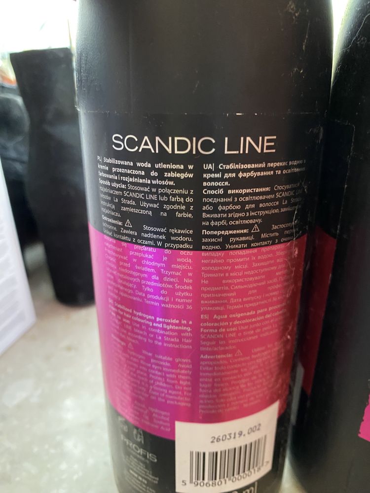 3 ostatnie oxydanty wody utlenione 3 litry 6 %  scandic