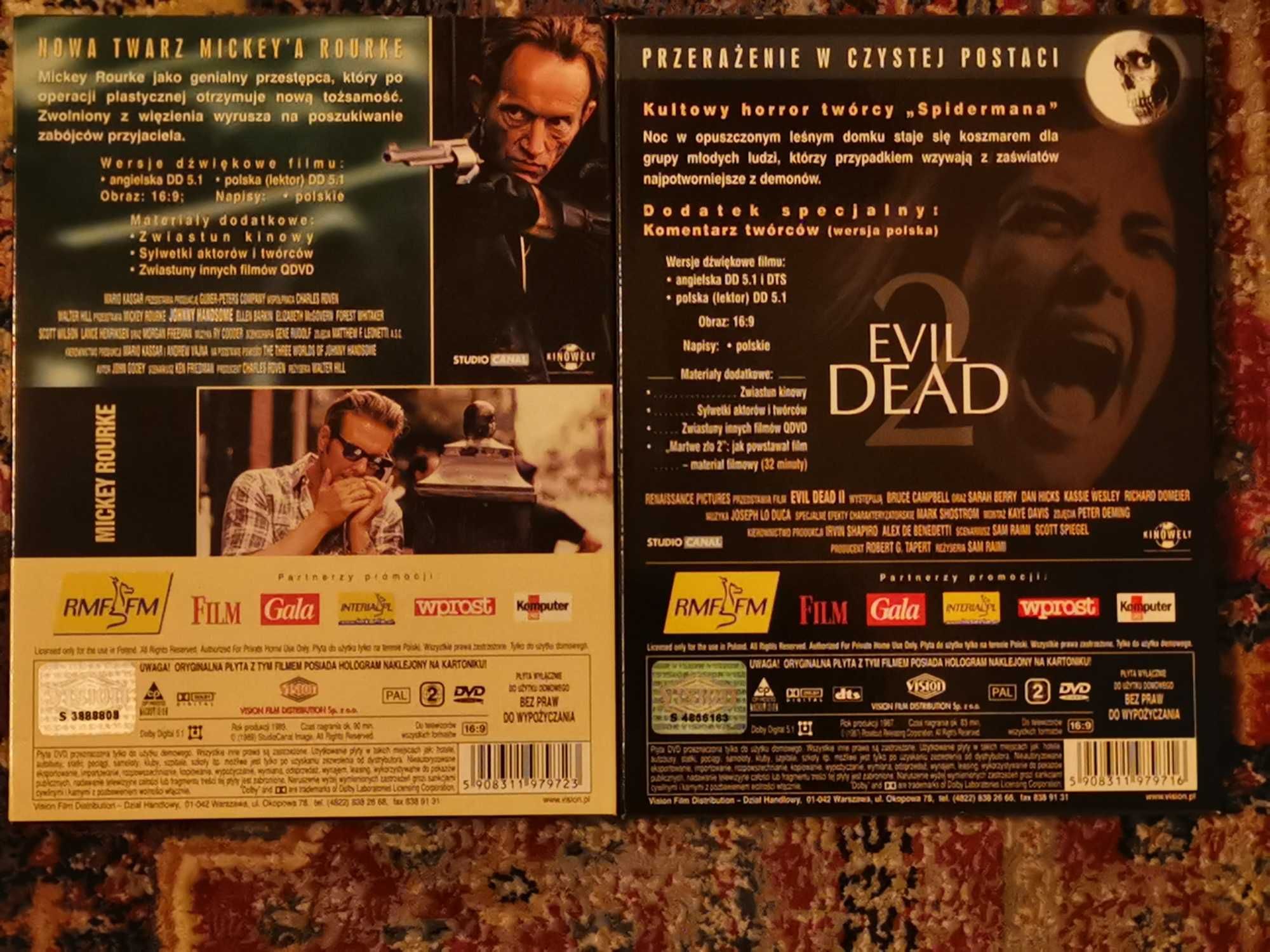3 filmy DVD Kolekcja QDVD Martwe Zło Przystojniak Nieśmiertelny