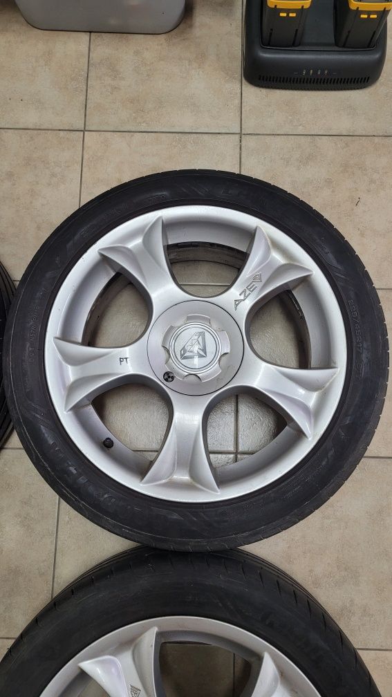 4 alufelgi AZE 17 cali 5x112 skoda vw audi seat, 225/45 r17