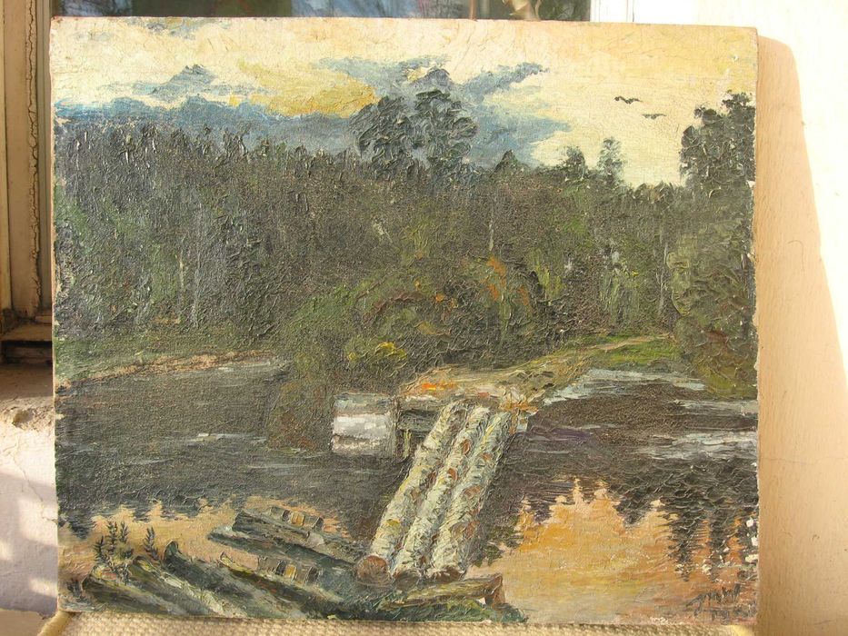 Sprzedam kopię pejzażu Lewitana "Nad wirem" namalowaną ręcznie