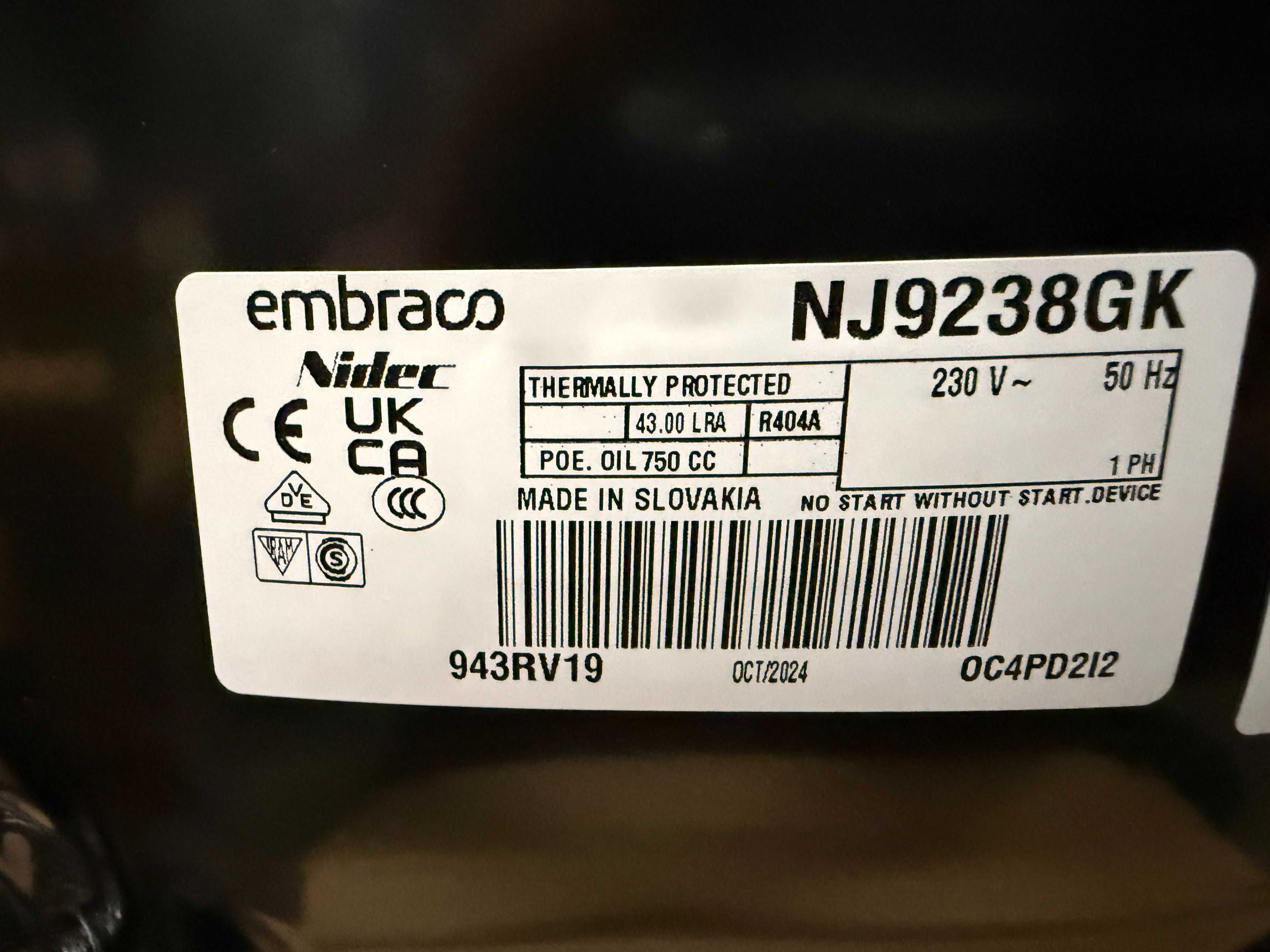 NOWA Sprężarka  embraco ASPERA NJ9238GK