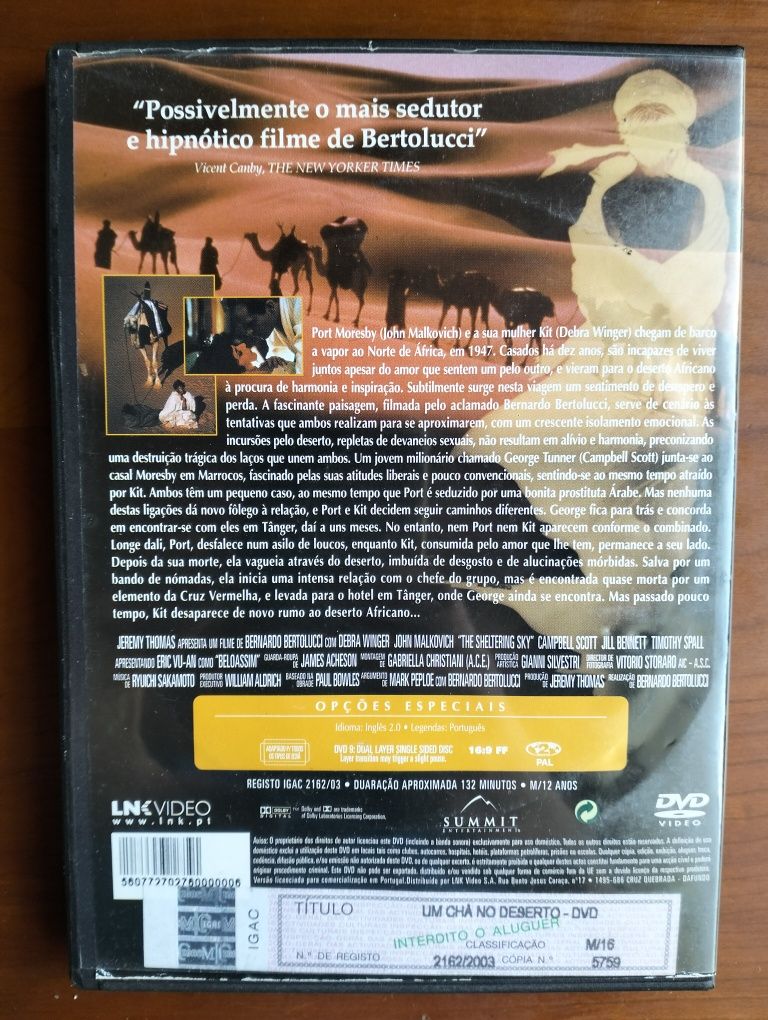 DVD Um Chá no Deserto