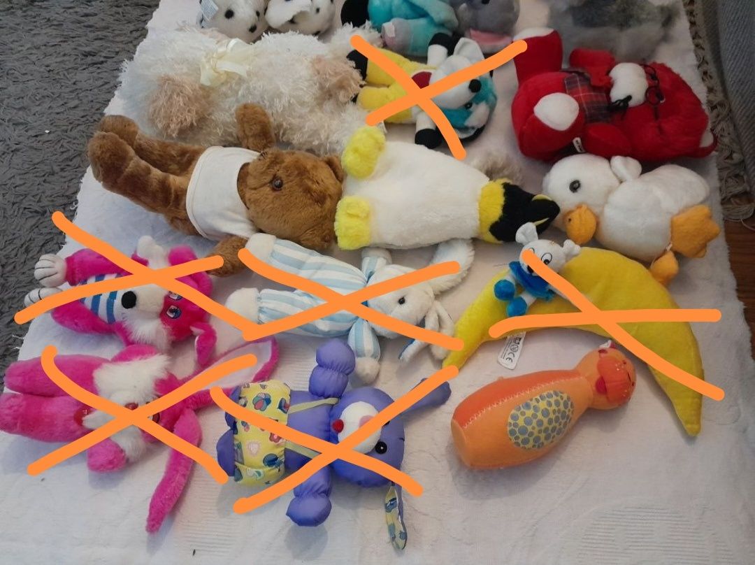 Peluches variados peq/med