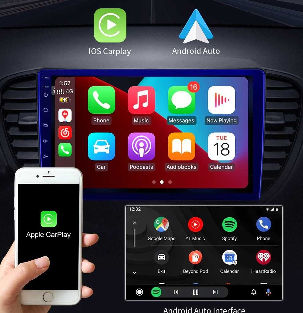 Radio Skoda Octavia 3 4G LTE CarPlay/AndroidAuto DSP 10.1" Qled !