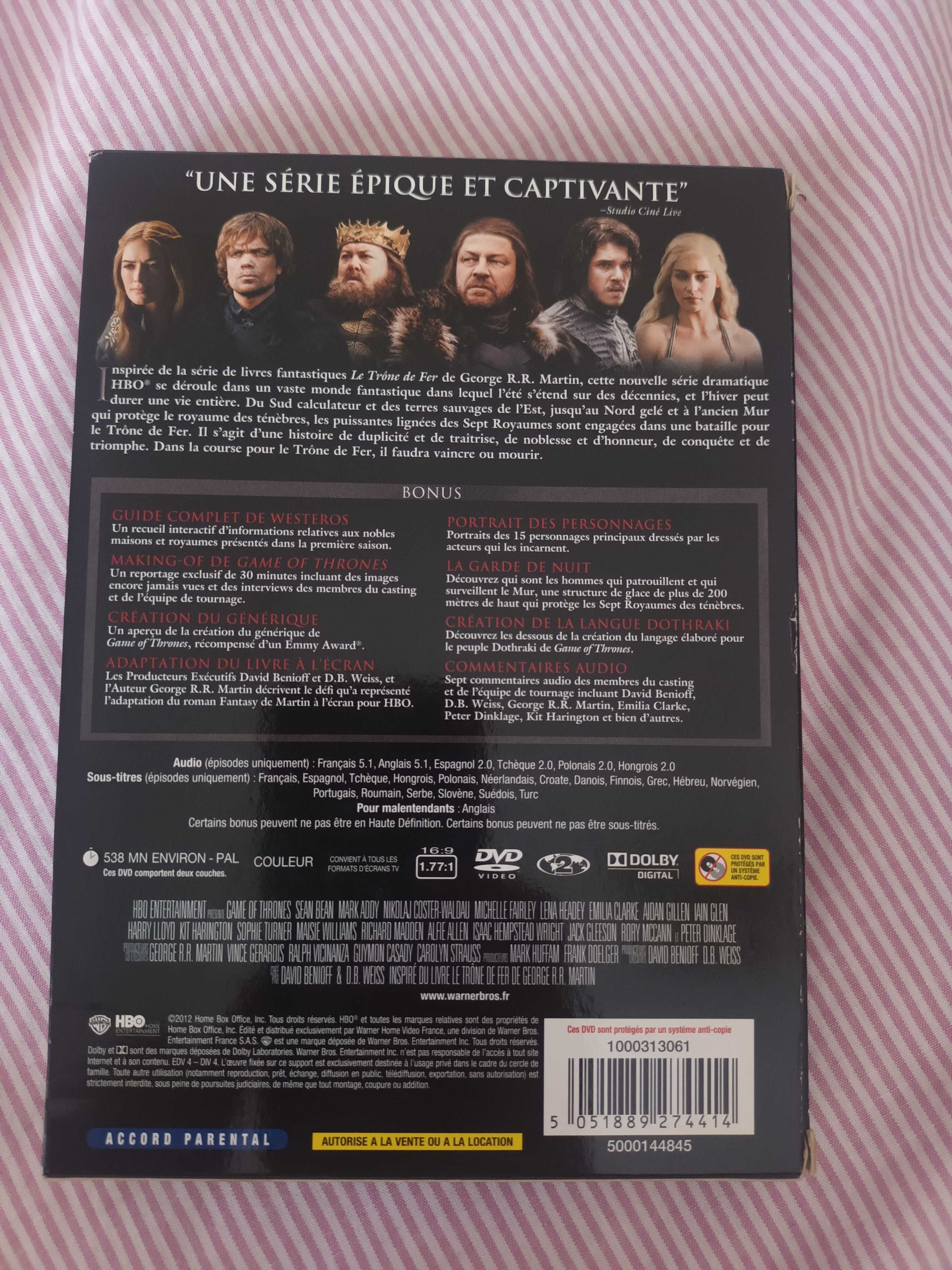 Game of Thrones Temporada 1 - DVD