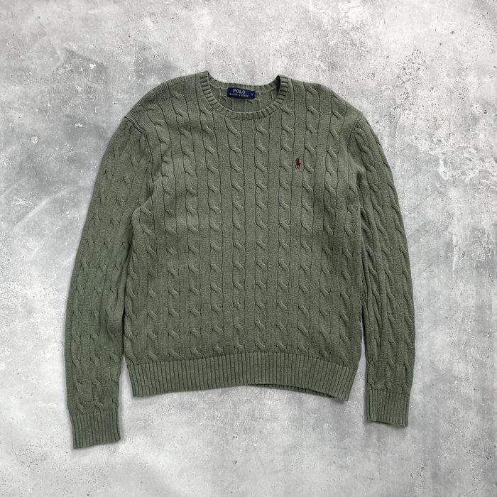 Polo Ralph Lauren Cable Knit Светр Оригінал Бавовна Розмір L