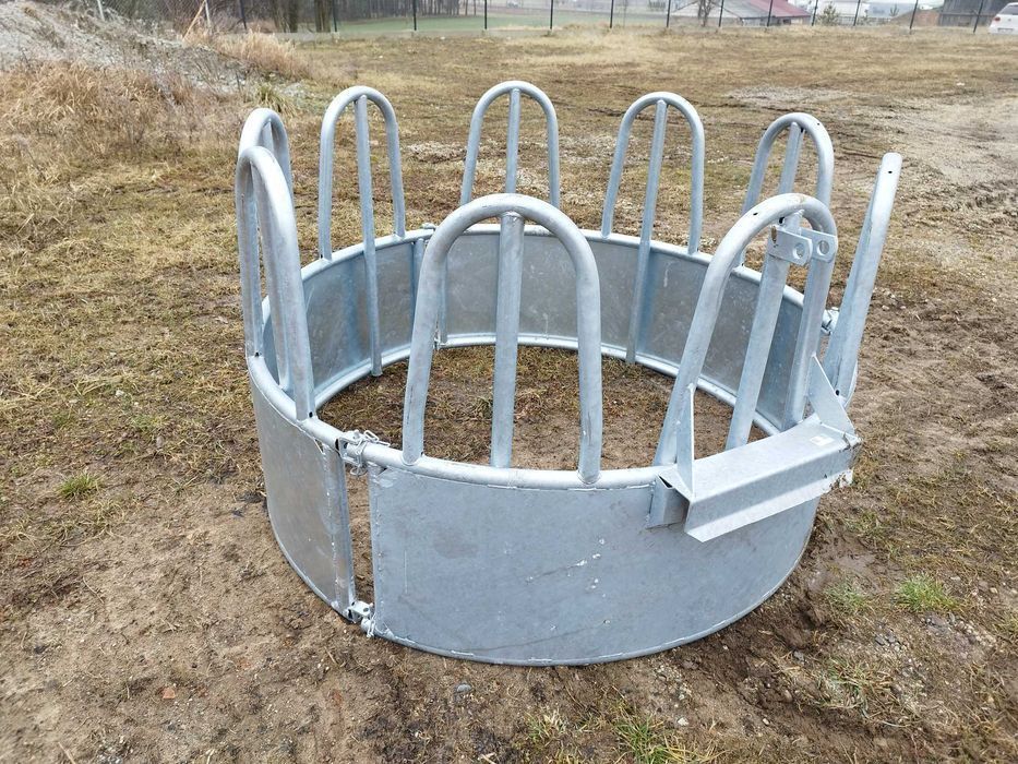 Paśnik dla koni lub bydła, trzody okrągły 9 / 12 / 18 stanowisk, ocynk