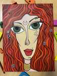 Obraz „girl” handmade.