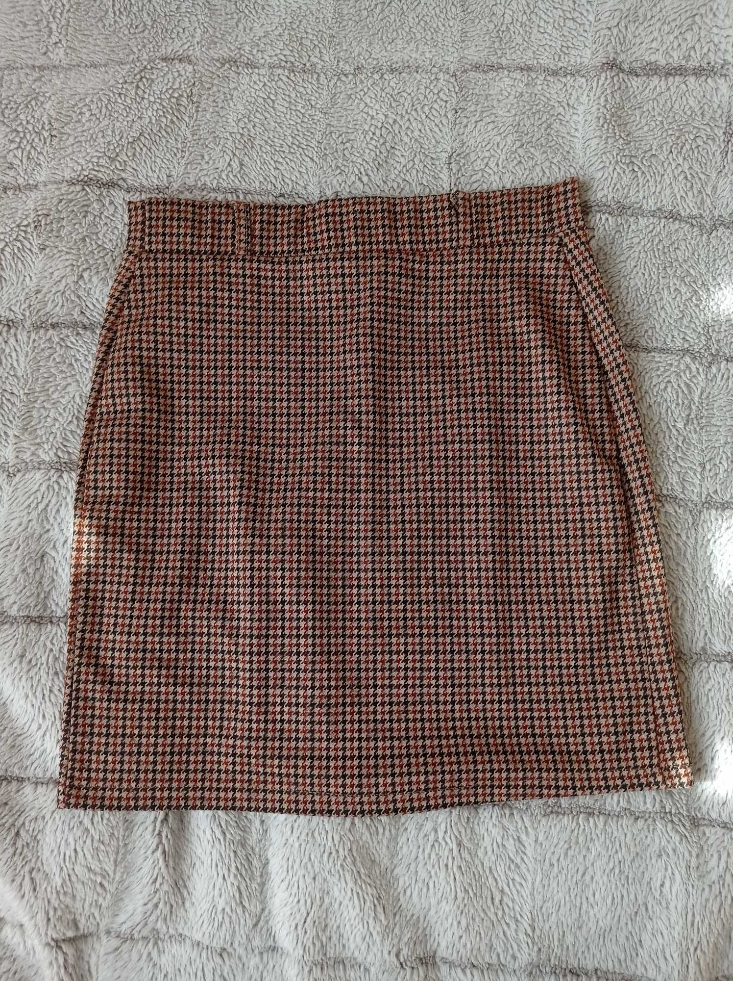 Spódniczka mini w kratkę