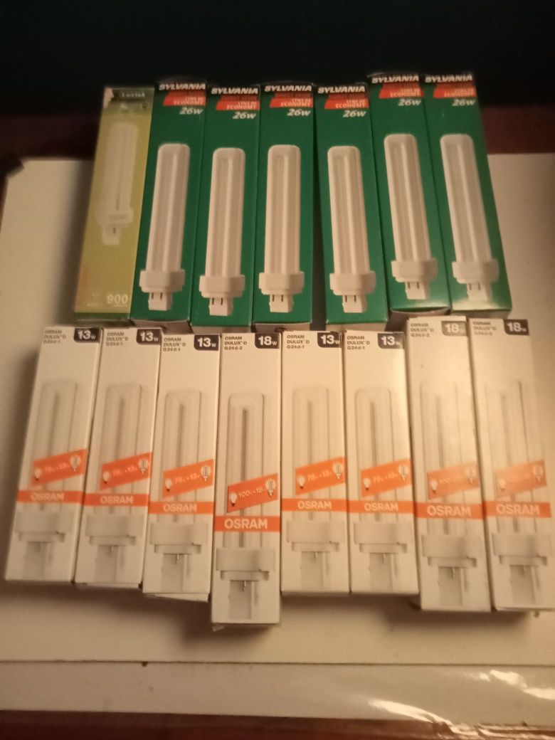 lâmpadas novas na caixa