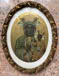 Czarna Madonna w ramce eliptycznej