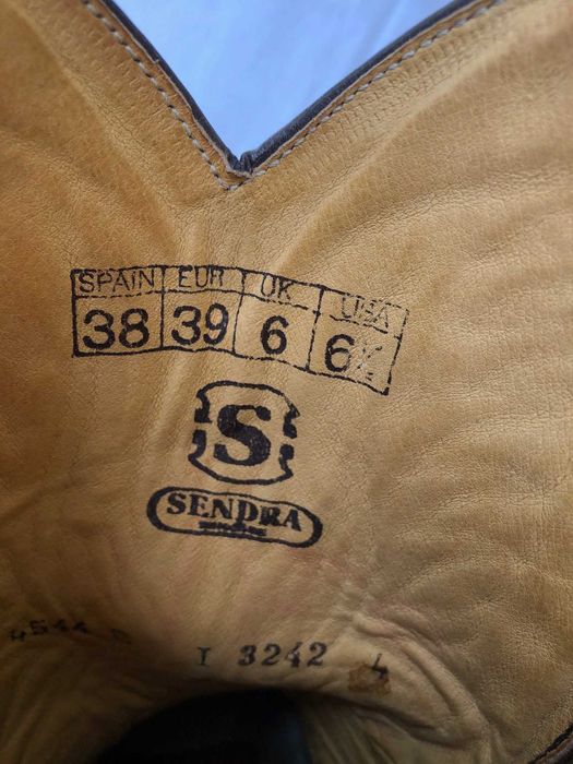 Кожаные ковбойские сапоги Sendra (Испания),женский размер