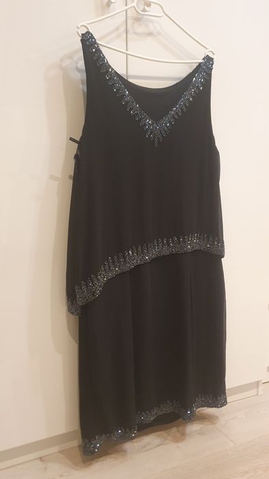 Sukienka Czarna Wieczorowa