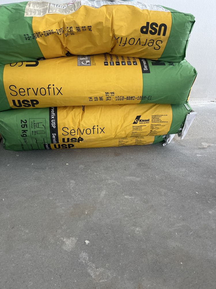 Masa samopoziomuajca servofix usp 25kg